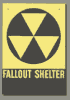 Civil defense symbol for fallout shelters