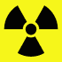 Radiation warning symbol (yellow + black)